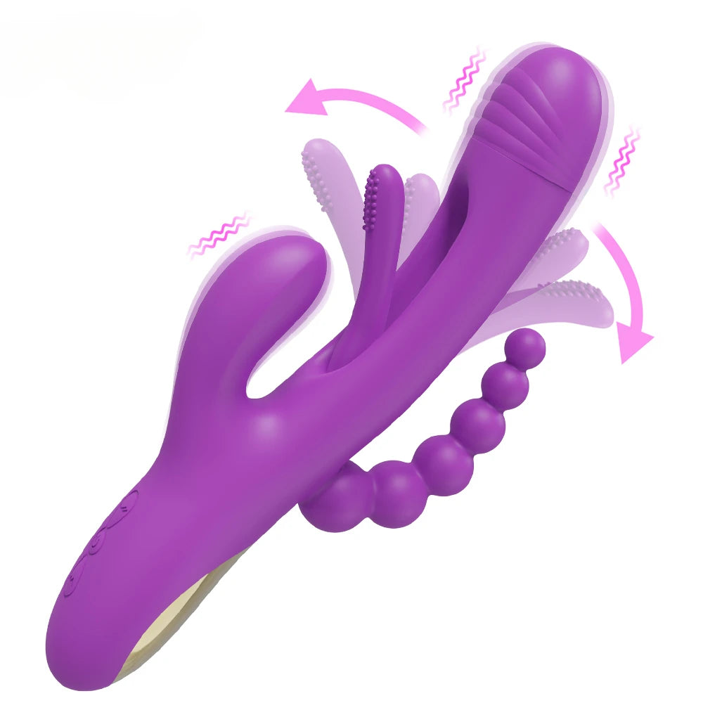 3-in-1 Rabbit Massager with 21 Adjustable Modes
