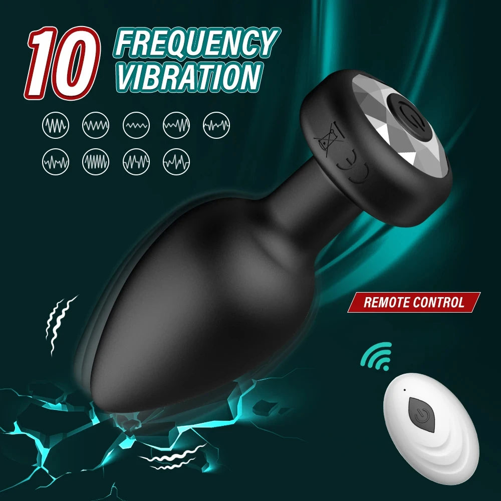 App-Controlled Vibrating Plug with 10 Speed Modes