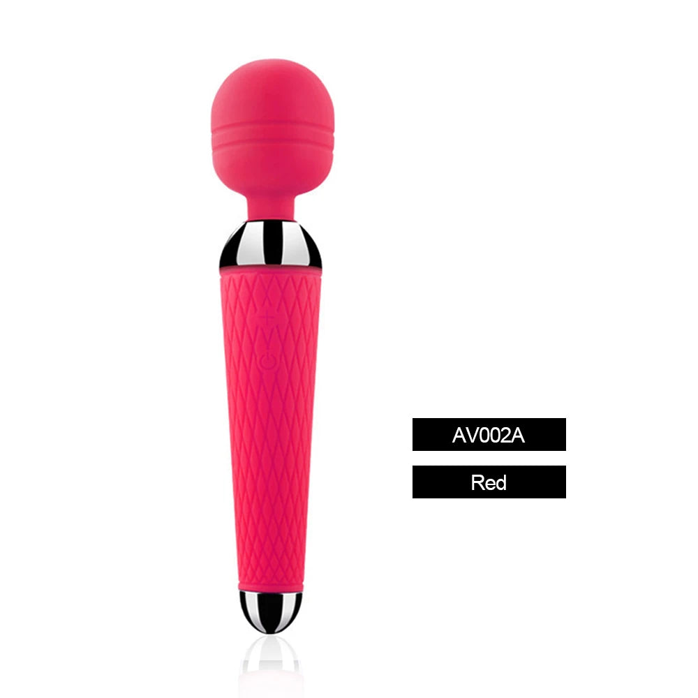 Rechargeable Wand Massager with Textured Flexible Head