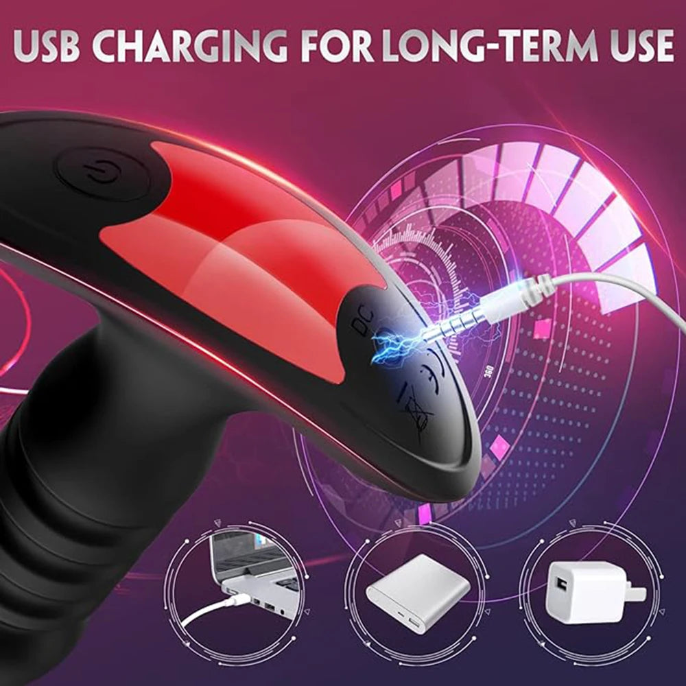 App-Controlled Telescopic Vibrating Plug