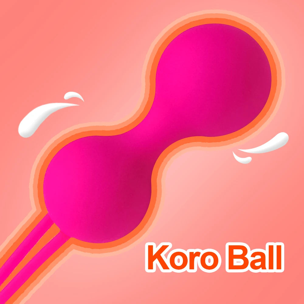 Silicone Kegel Ball Set with Retrieval Loops