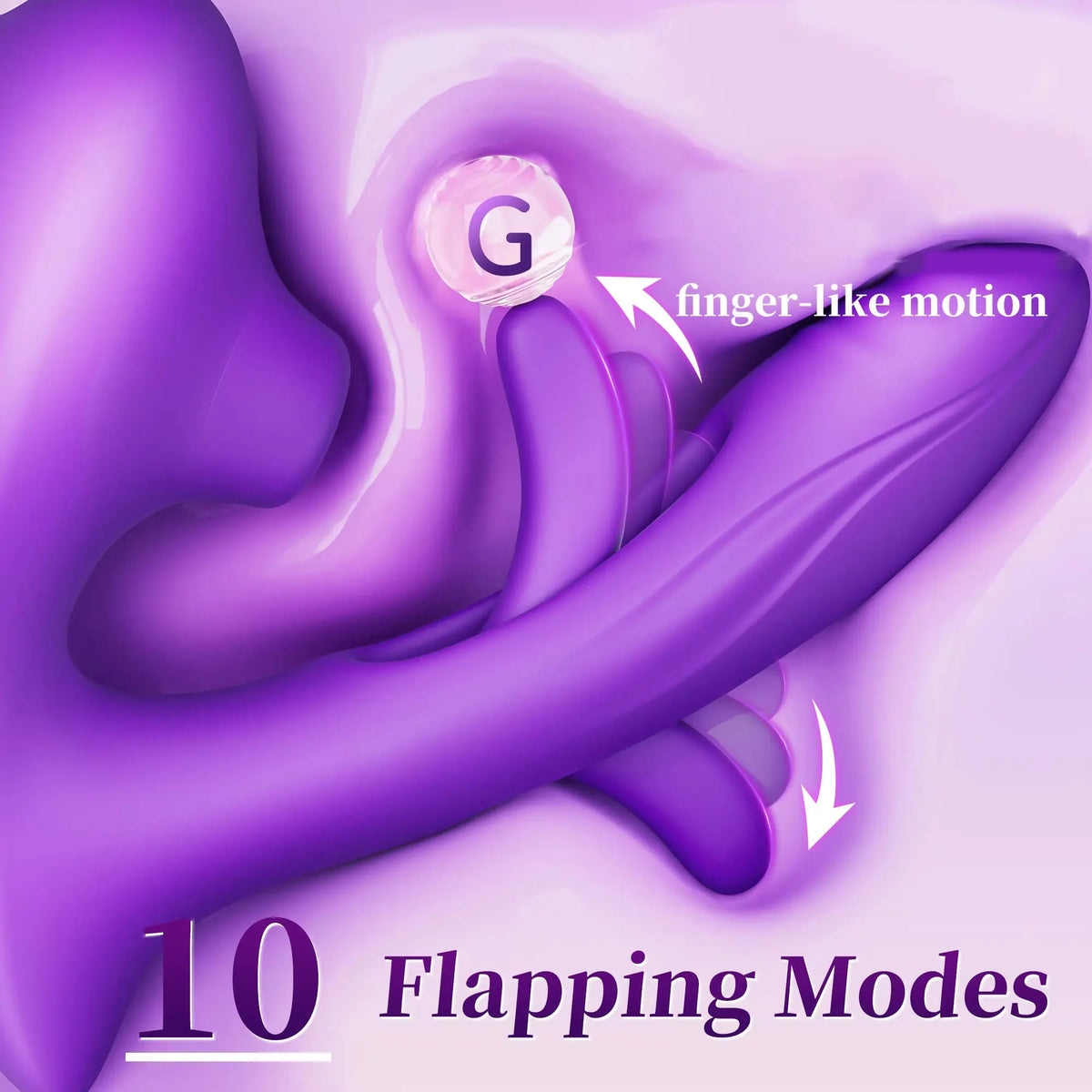 3-in-1 Suction, Vibration & Flapping Personal Massager