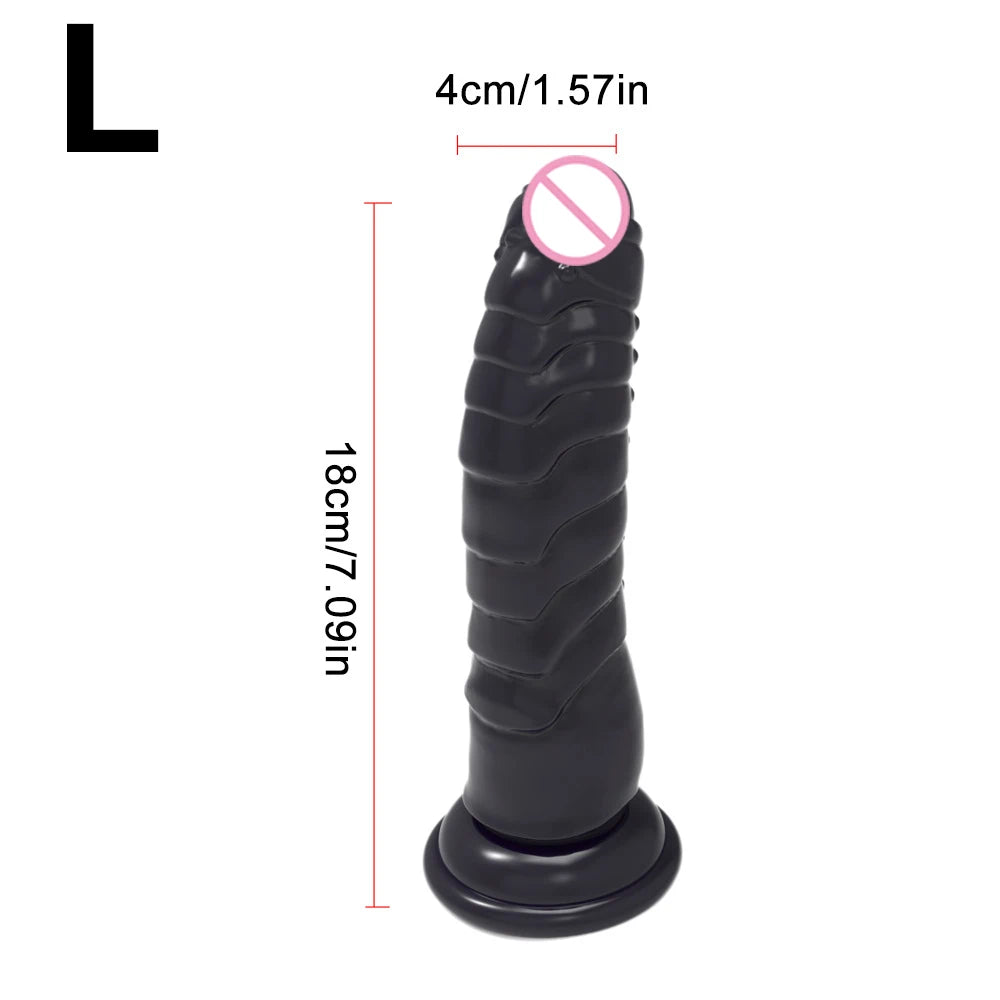 Textured Silicone Massager with Suction Cup Base