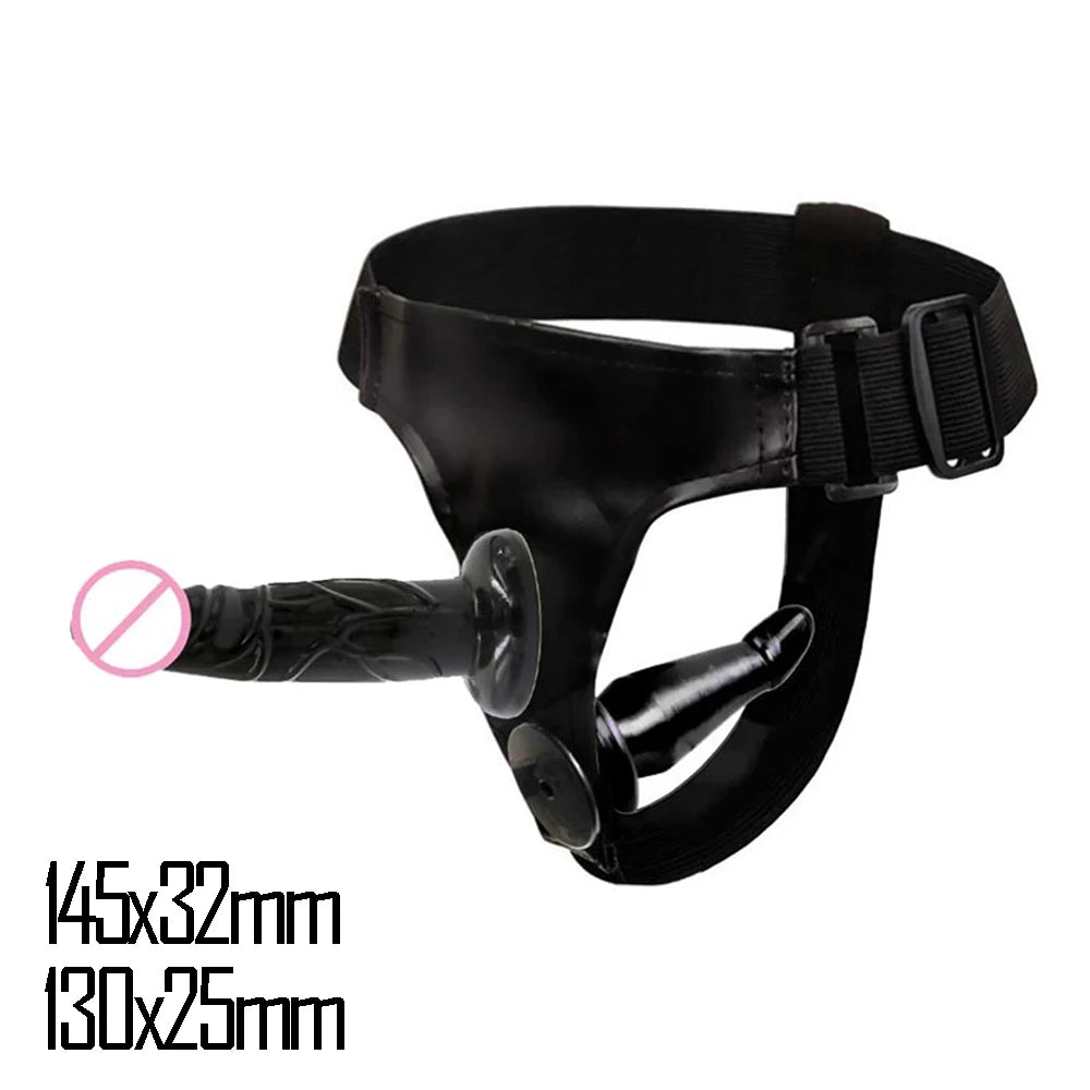 Adjustable Dual-Ended Strap-On Harness Set