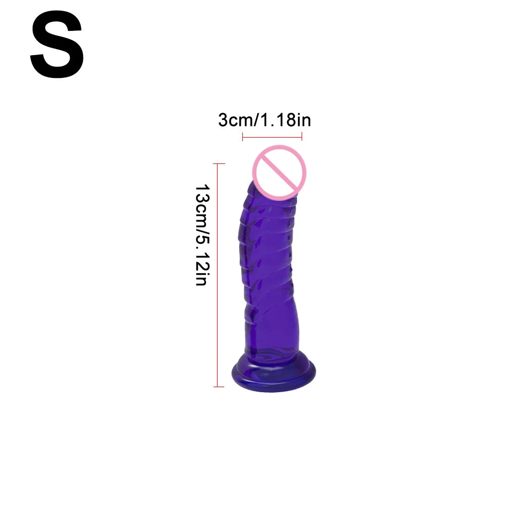 Textured Silicone Massager with Suction Cup Base