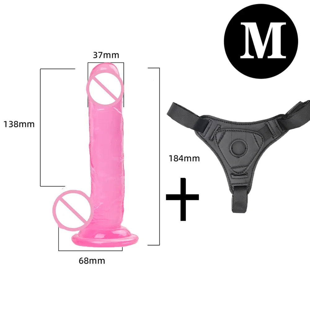 Adjustable Strap-On Harness with Interchangeable Massagers