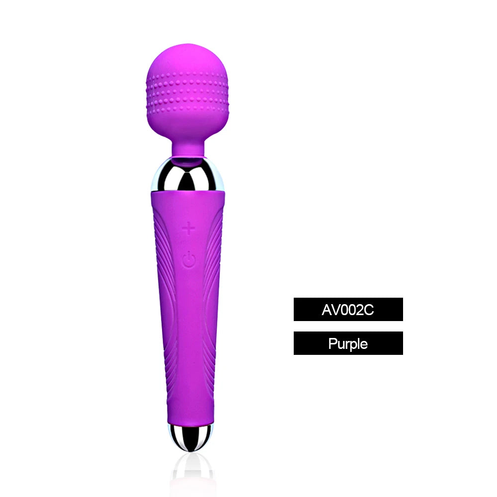 Rechargeable Wand Massager with Textured Flexible Head