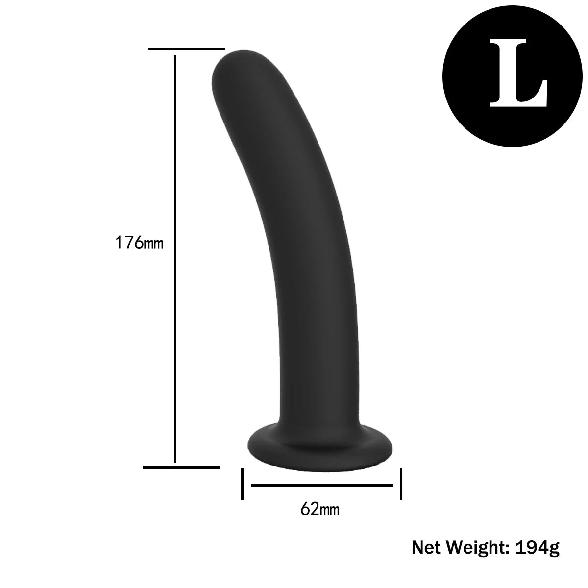 Adjustable Strap-On Harness with Curved Silicone Massager