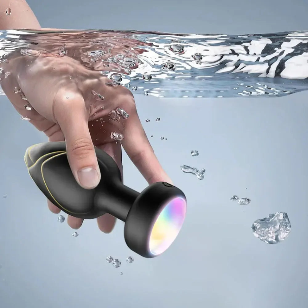 Remote-Controlled Vibrating Plug with LED Light