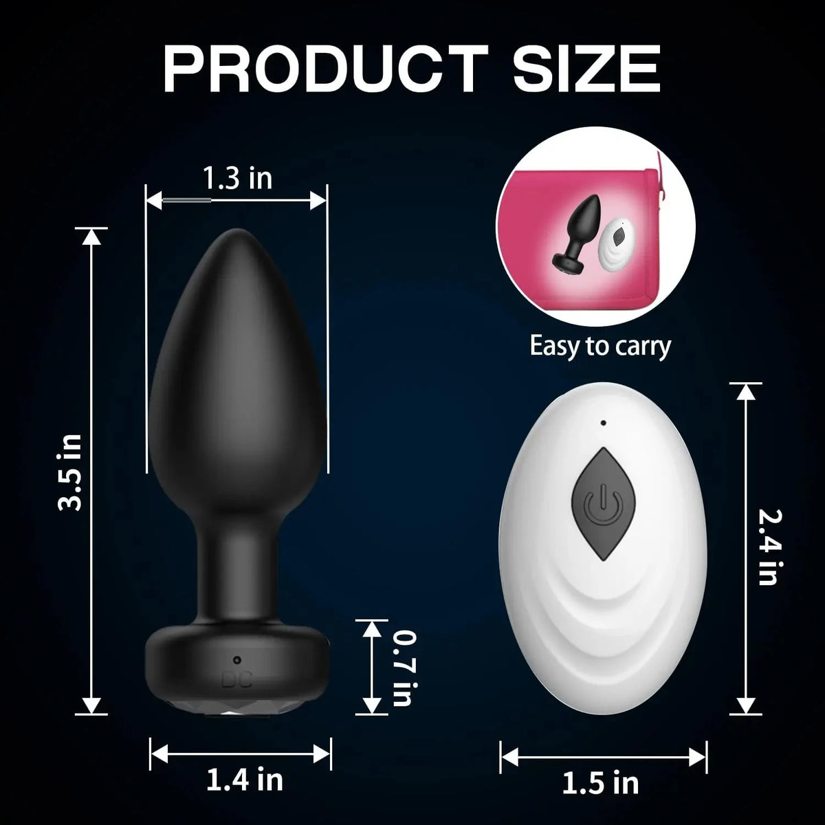 App-Controlled Vibrating Plug with 10 Speed Modes