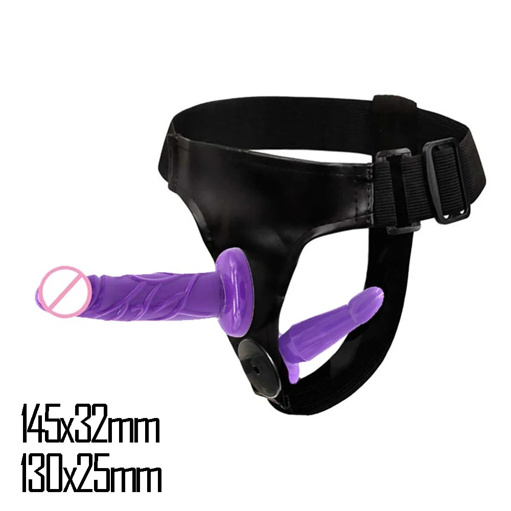 Adjustable Dual-Ended Strap-On Harness Set