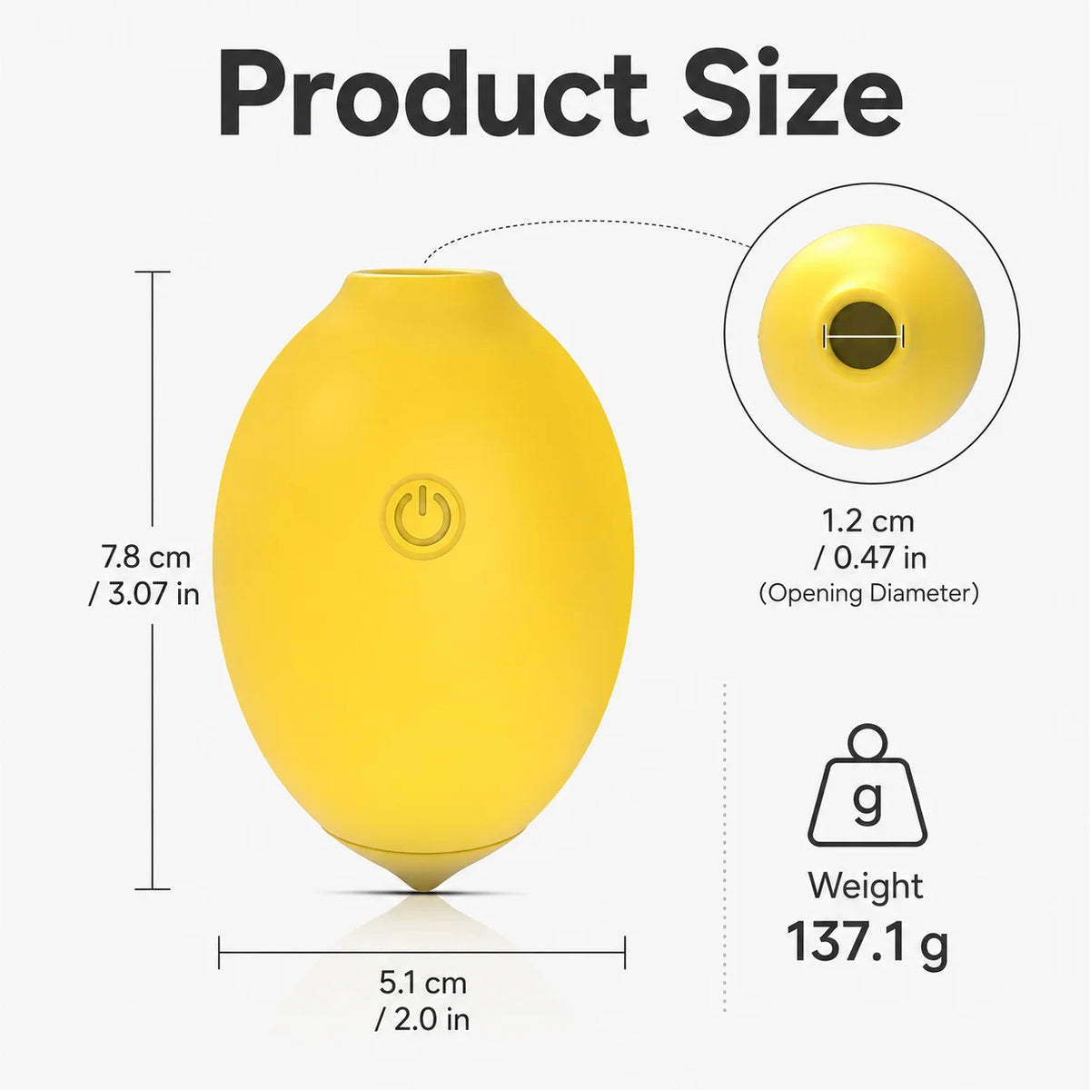 Vacuum Suction Personal Massager with 10 Intensity Levels