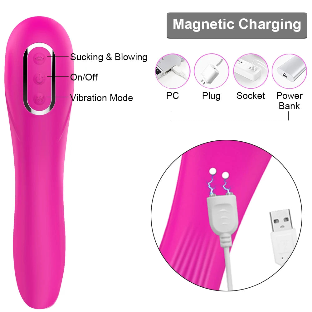2-in-1 Suction & Vibration Personal Massager