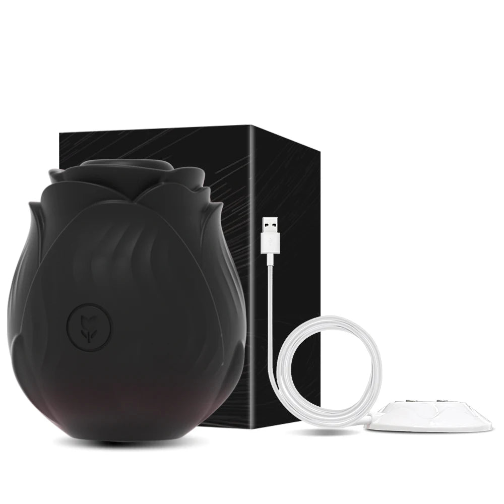 Rose-Shaped Suction & Vibration Personal Massager