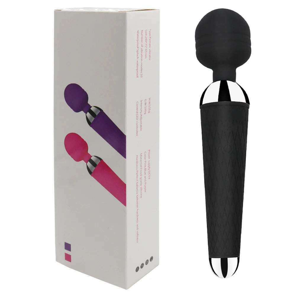 Waterproof Wand Massager with 20 Vibration Modes