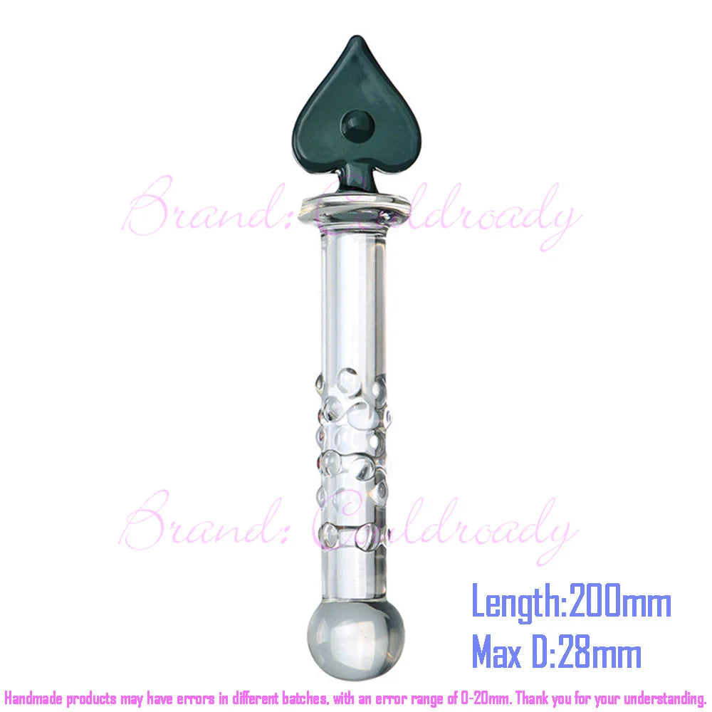 Textured Glass Massager with Ring Handle