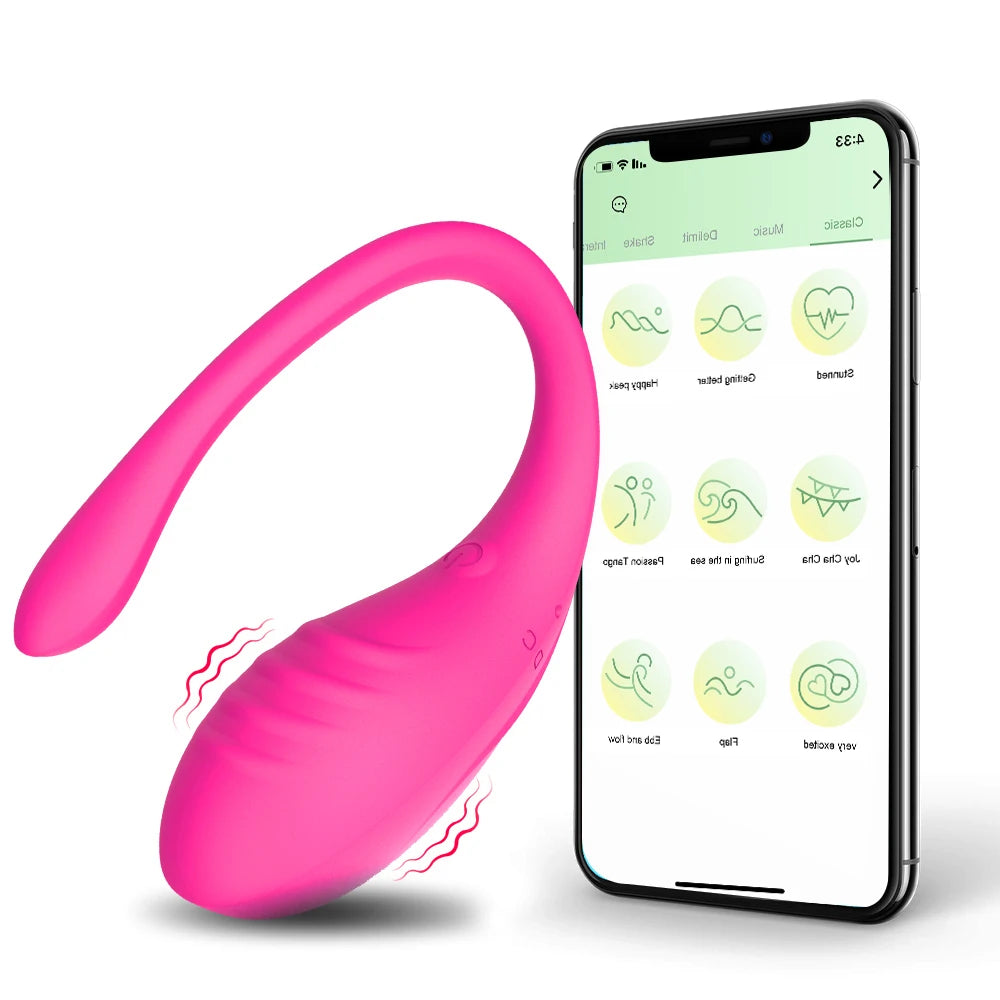 App-Controlled Wearable Vibrating Massager with 9 Modes