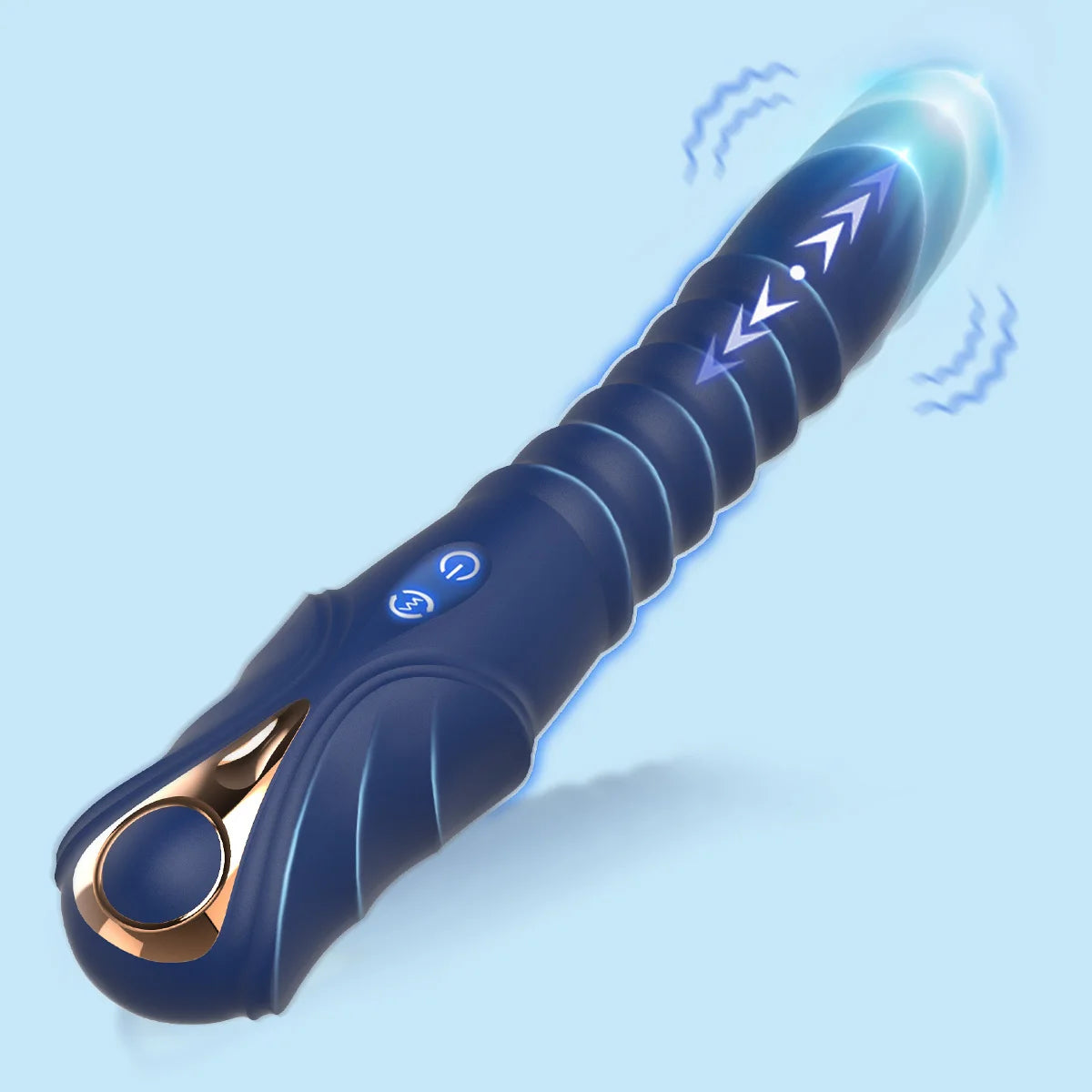 3-Mode Telescopic Vibrating Massager with 10 Frequencies