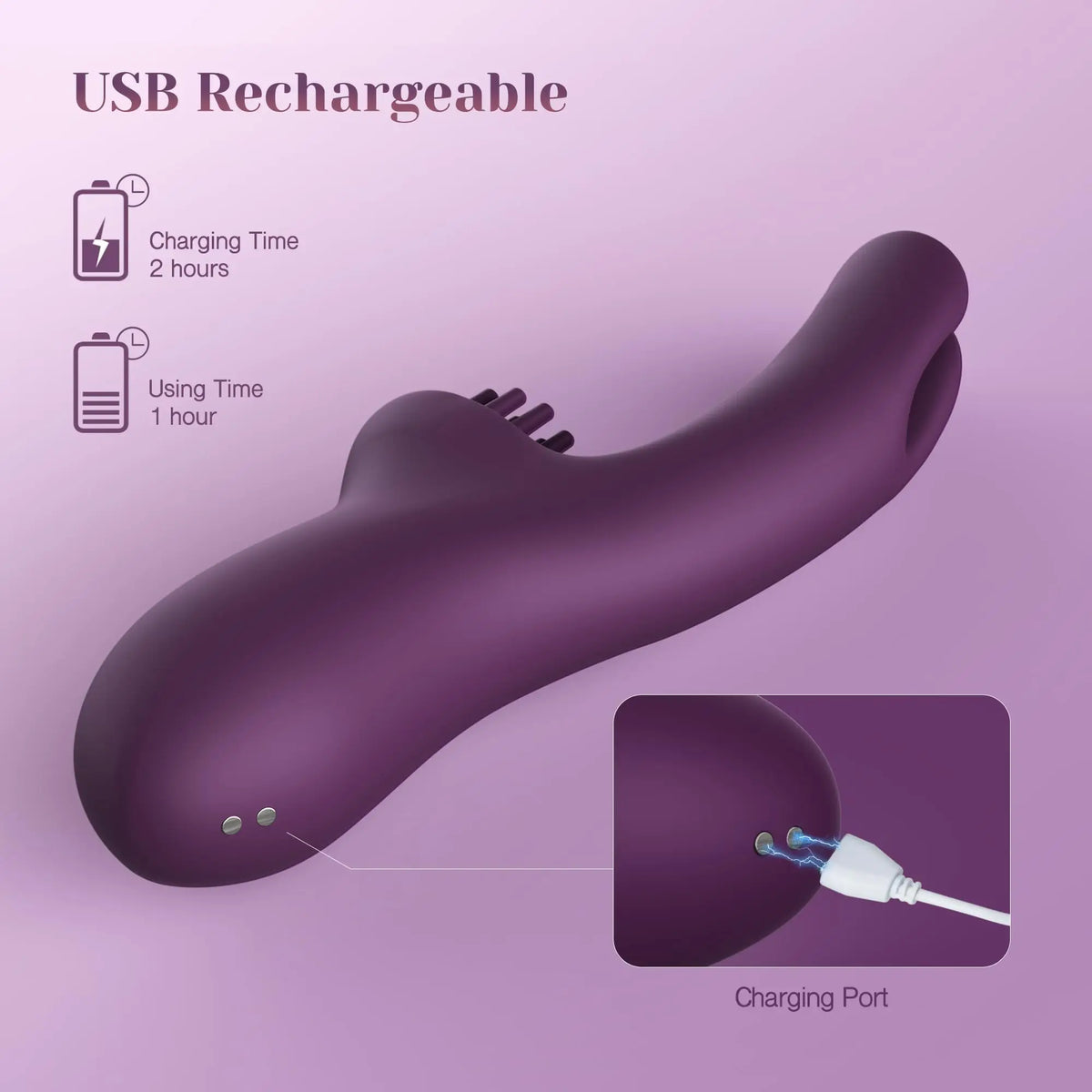 3-in-1 Rabbit Massager with 26 Adjustable Modes
