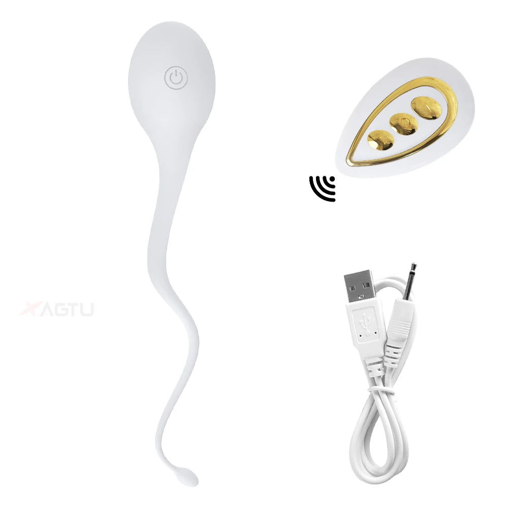 Wireless Remote-Controlled Silicone Kegel Massager