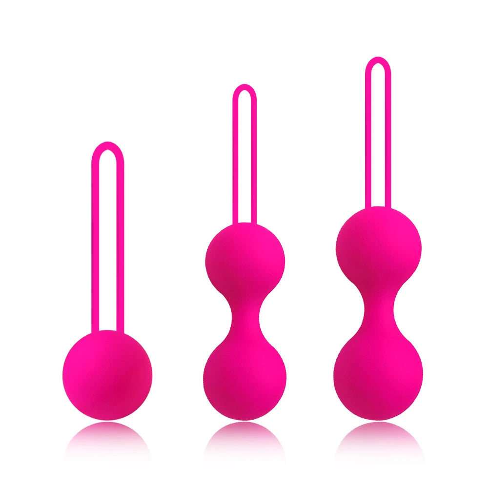 Silicone Kegel Ball Set with Retrieval Loops
