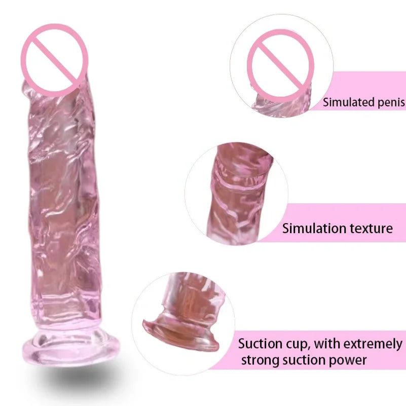 Curved Silicone Massager with Suction Cup Base