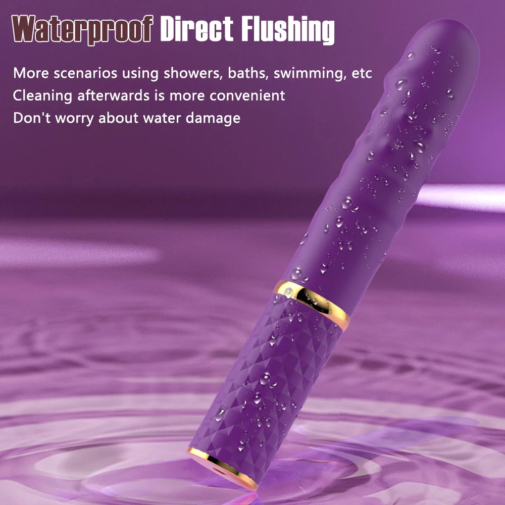 Telescopic Thrusting Massager with 10 Speed Modes