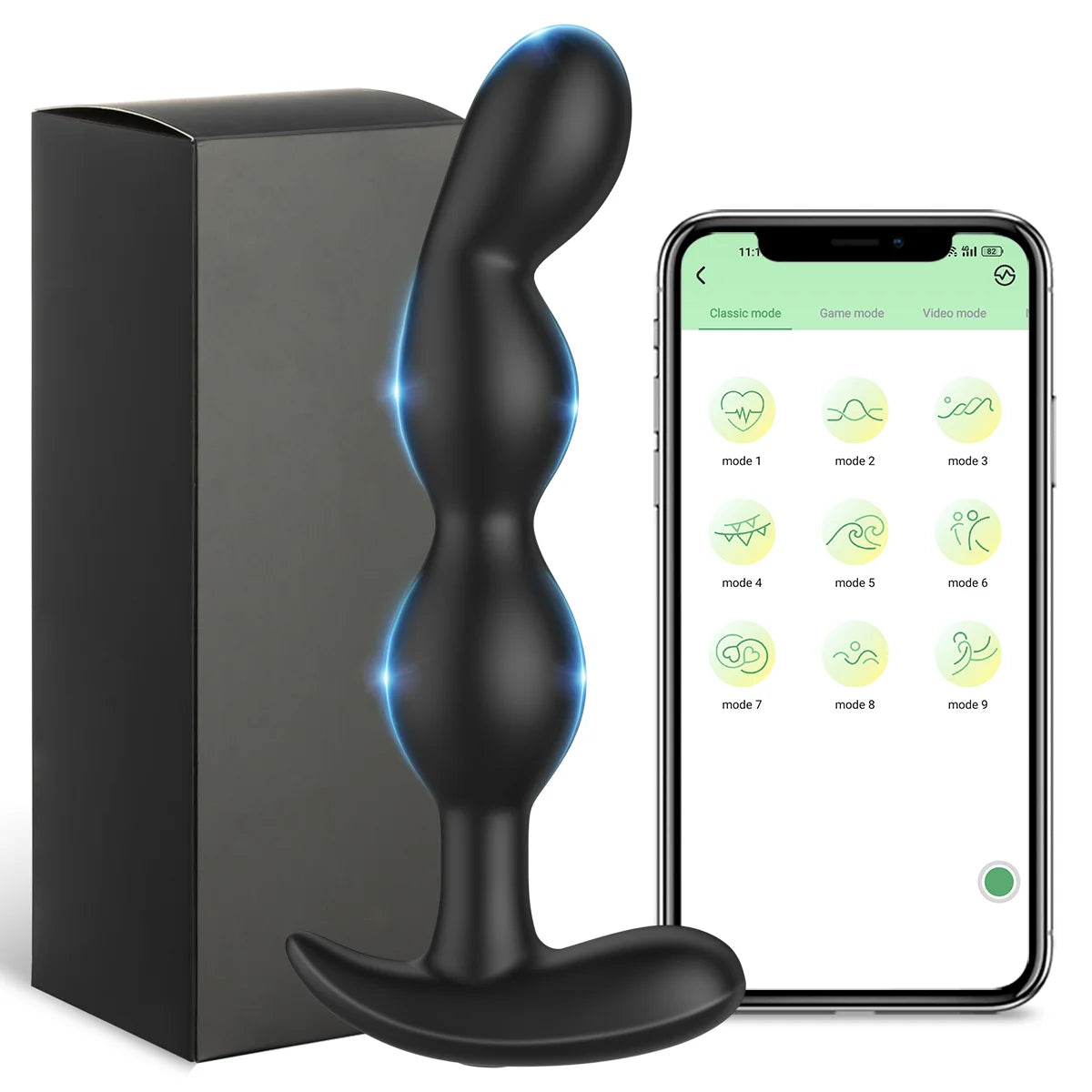 App-Controlled Vibrating Plug with 9 Vibration Modes