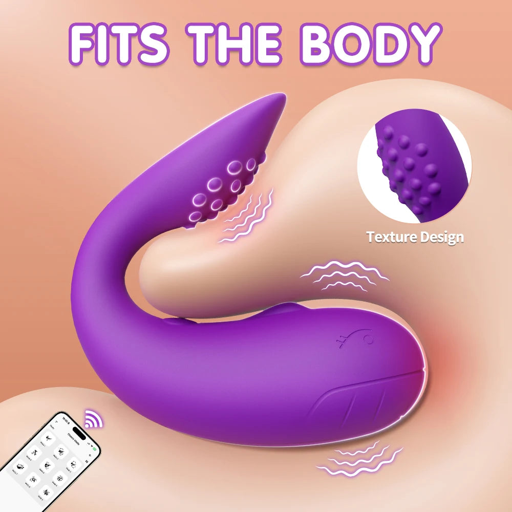 App-Controlled Wearable Vibrating Massager with 9 Speeds