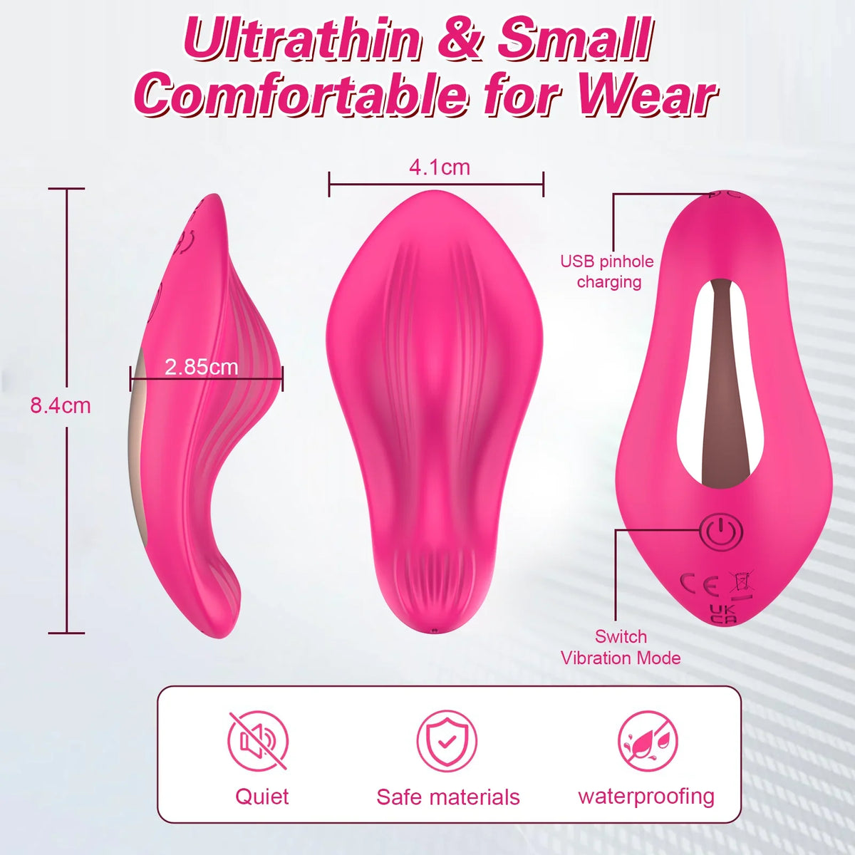 Bluetooth App-Controlled Wearable Vibrating Massager
