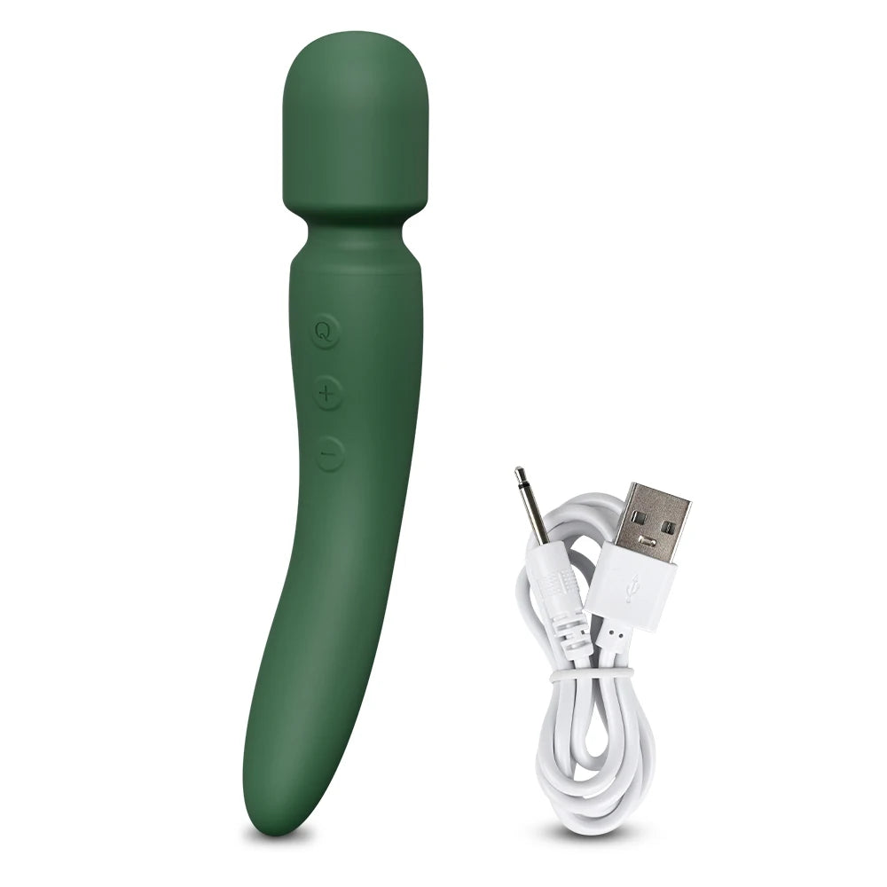 2-in-1 Double-Sided Rechargeable Wand Massager
