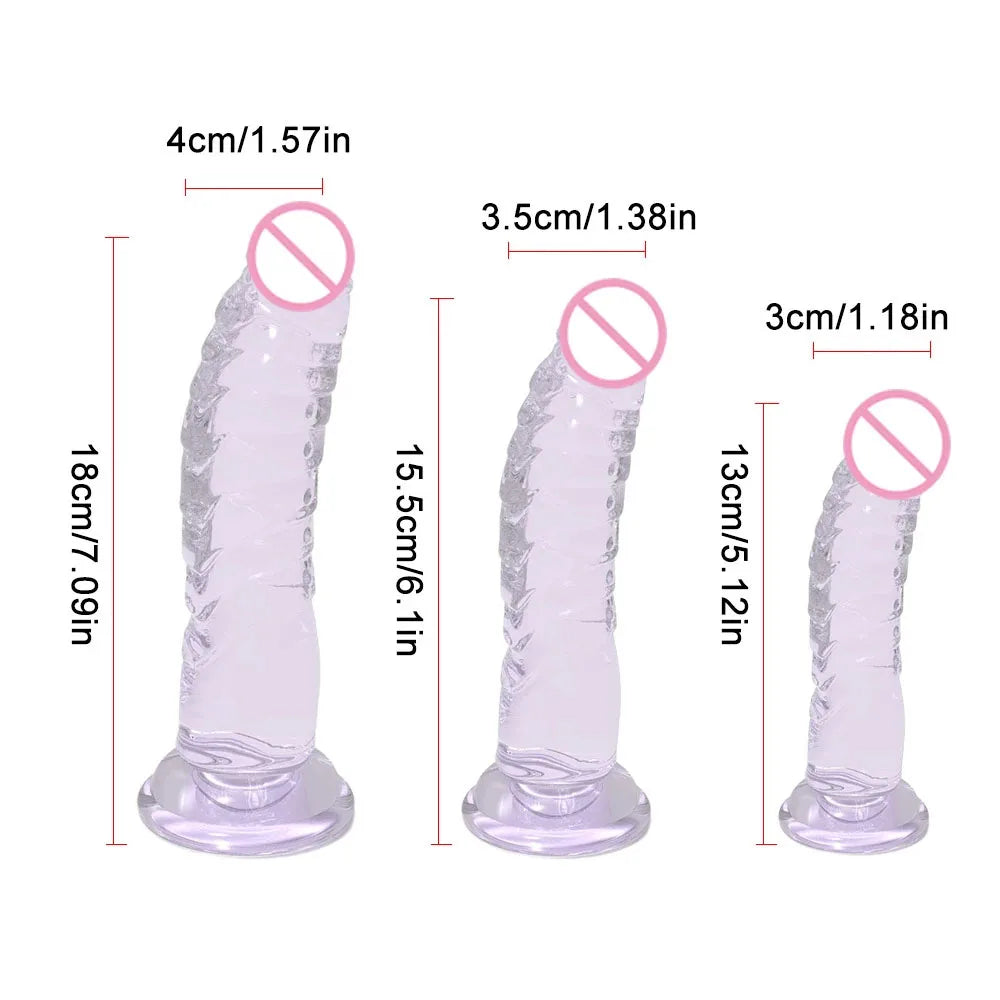 Textured Silicone Massager with Suction Cup Base