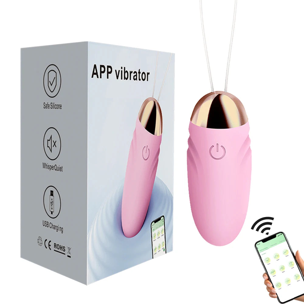 Bluetooth App-Controlled Vibrating Egg Massager