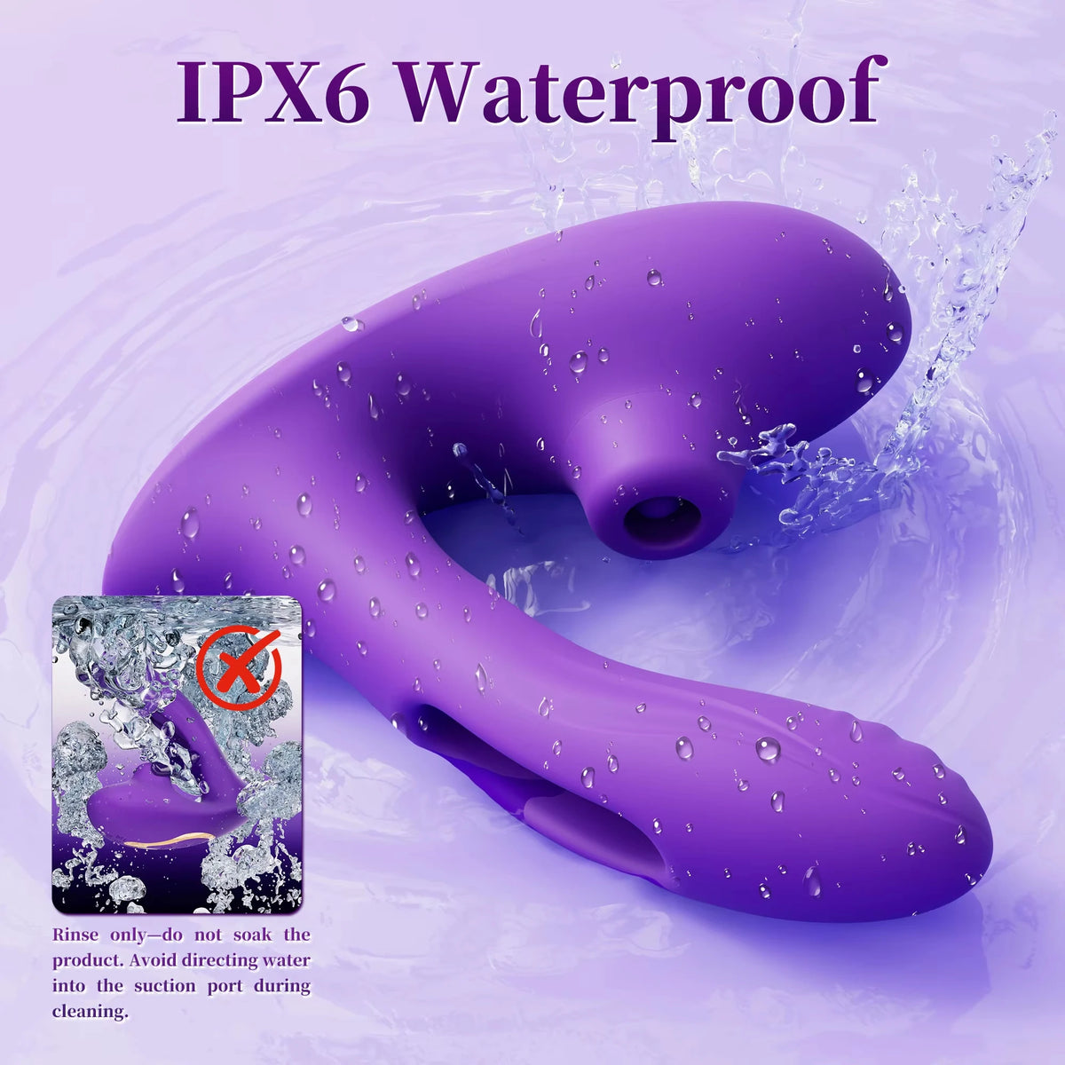 3-in-1 Suction, Vibration & Flapping Personal Massager
