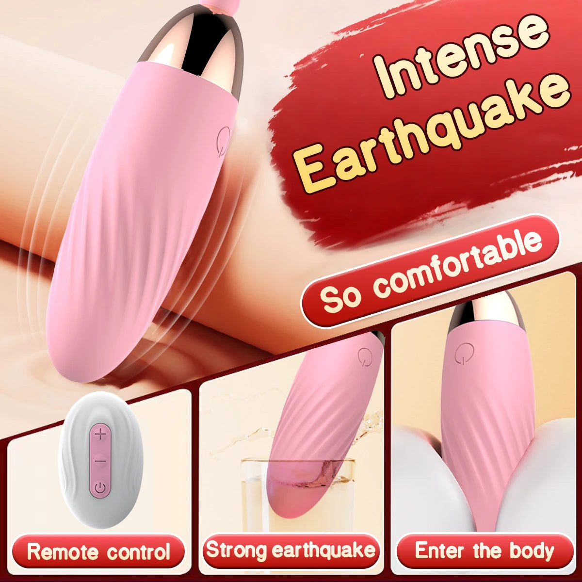 Wireless Remote-Controlled Vibrating Egg Massager