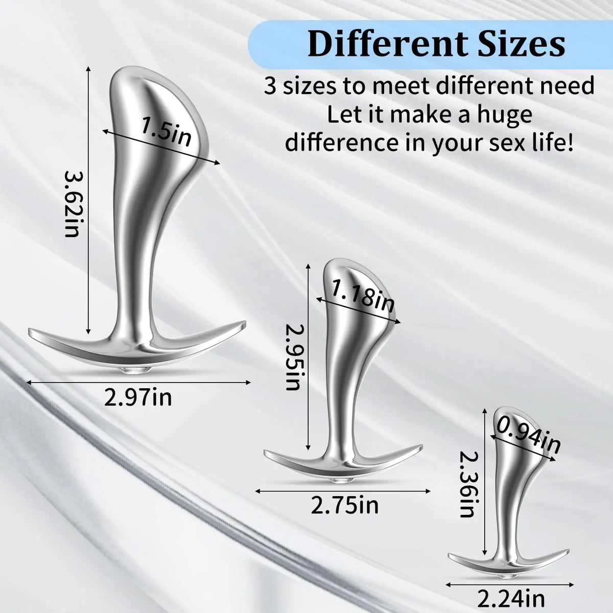 Stainless Steel Plug Set with Flared Bases