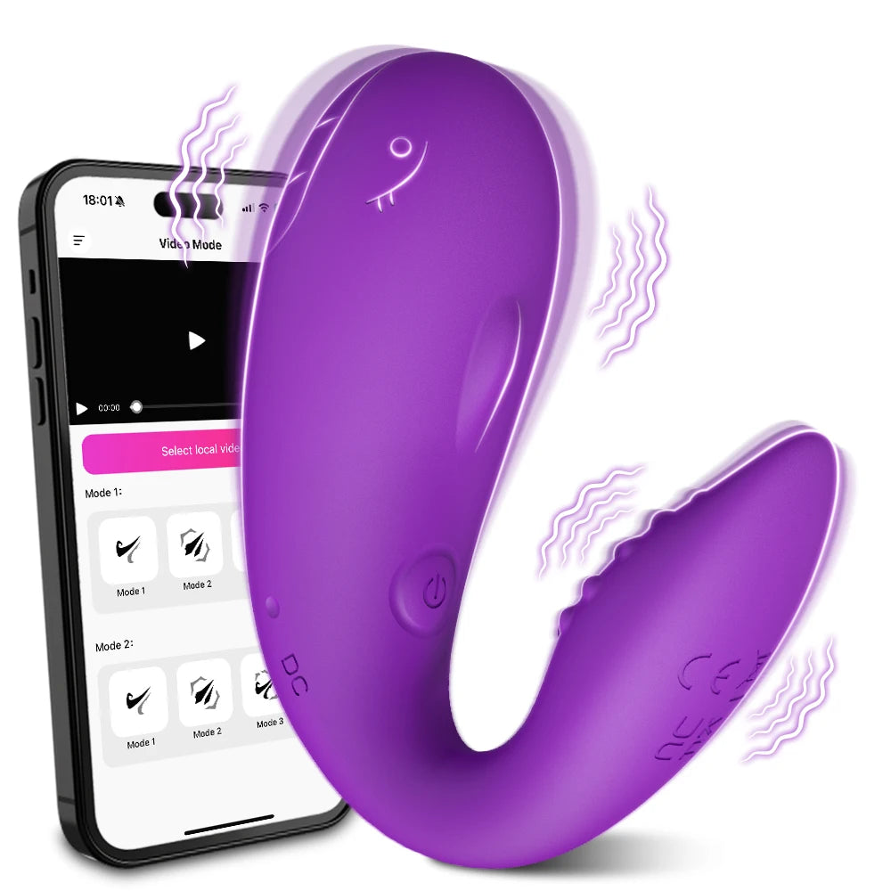 App-Controlled Wearable Vibrating Massager with 9 Speeds