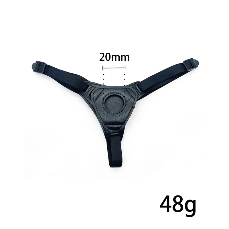 Adjustable Strap-On Harness with Interchangeable Massagers