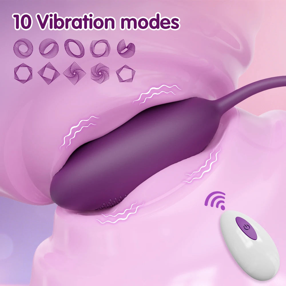 Wireless Remote-Controlled Vibrating Egg with 10 Modes