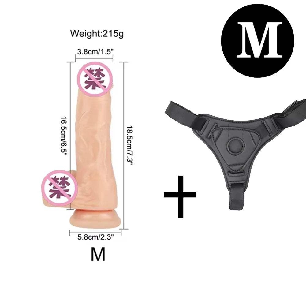 Adjustable Strap-On Harness with Interchangeable Massagers
