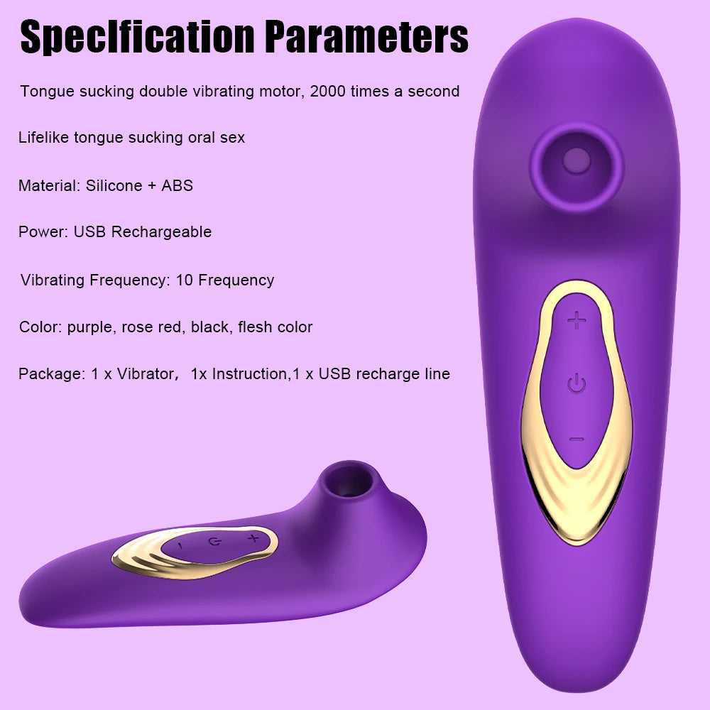 Vacuum Suction Personal Massager with 10 Power Levels