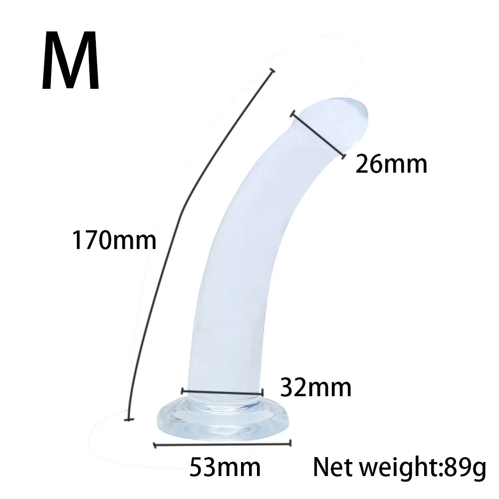 Adjustable Strap-On Harness with Curved Silicone Massager