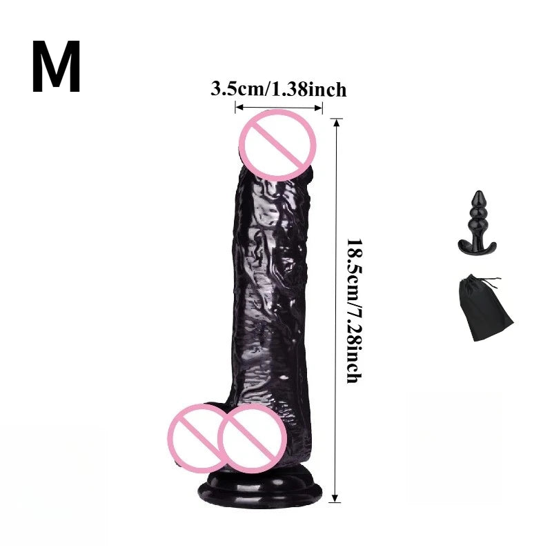 Curved TPE Massager with Suction Cup Base