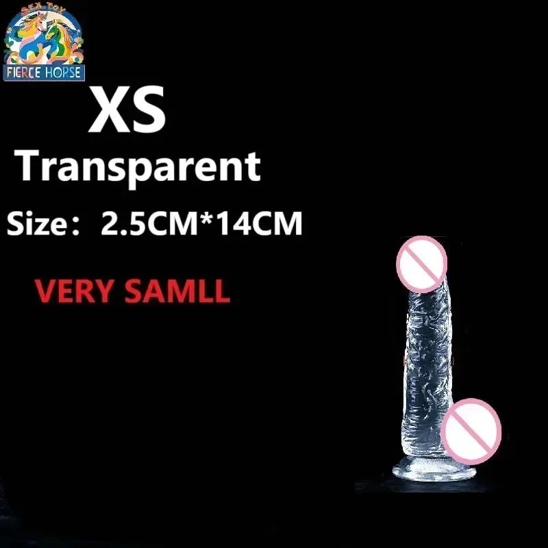 Transparent Textured Massager with Suction Cup Base