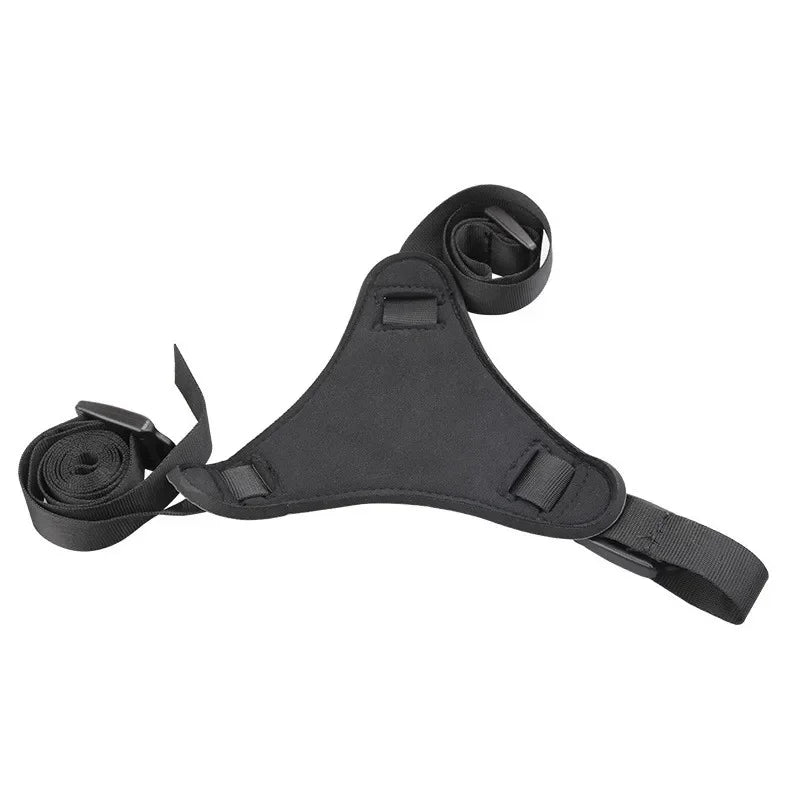 Adjustable Strap-On Harness with Curved Silicone Massager