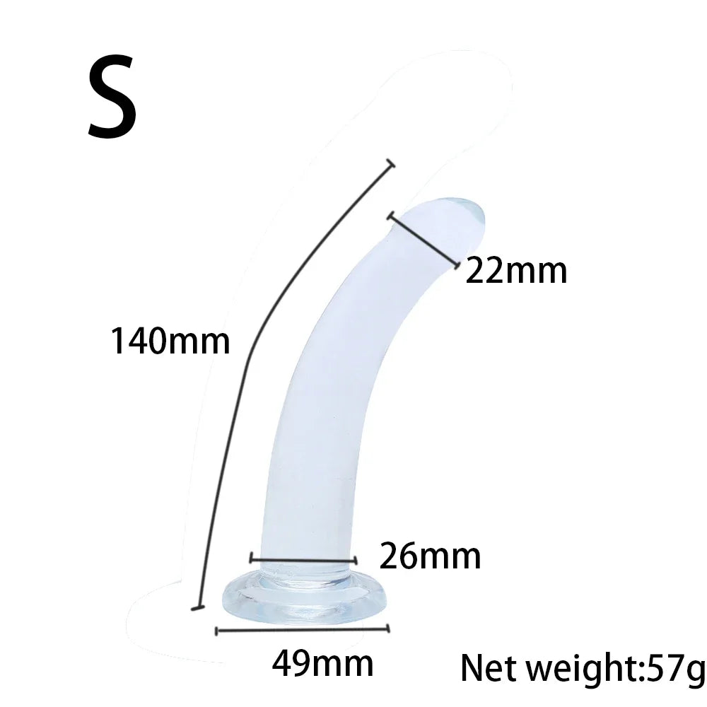 Adjustable Strap-On Harness with Curved Silicone Massager