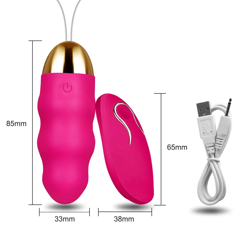 Wireless Remote-Controlled Vibrating Egg with 10 Modes