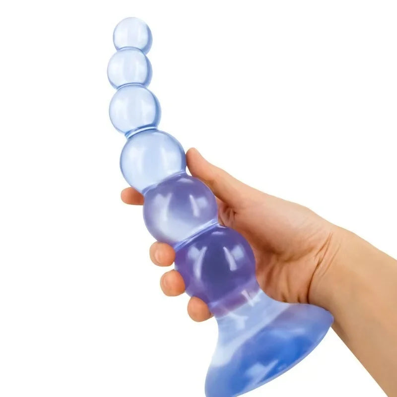 Flexible PVC Beaded Massager with Suction Base