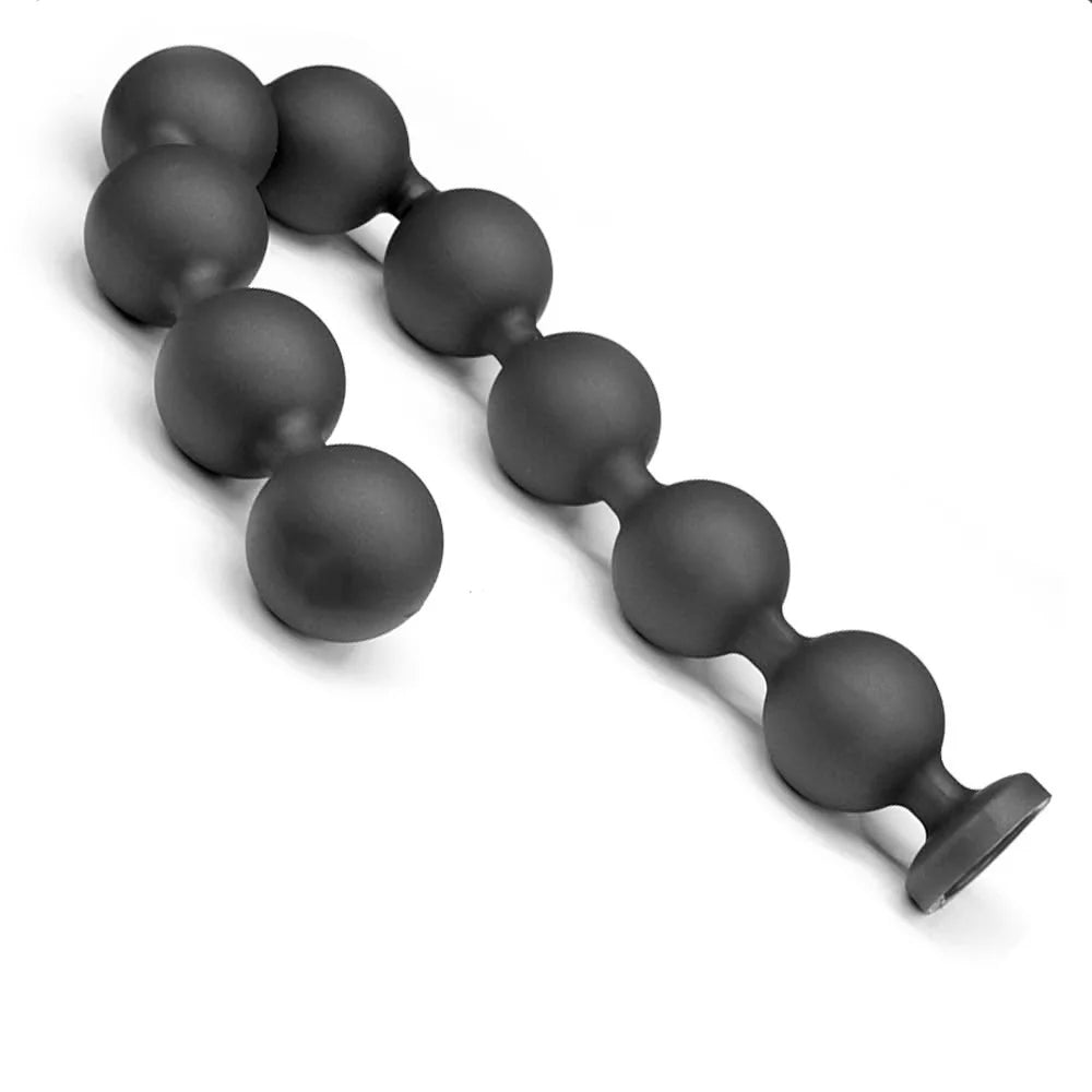 Flexible Silicone Beaded Massager with Round Base