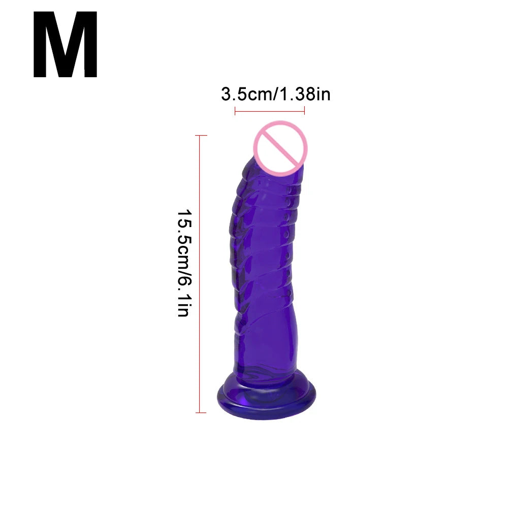 Textured Silicone Massager with Suction Cup Base